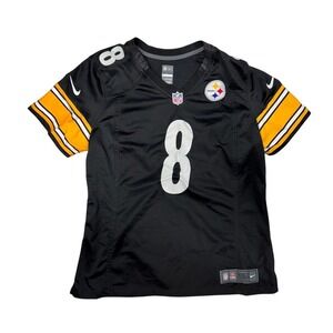 Nike NFL Pittsburgh Steelers Kenny Pickett 8 On Field Jersey Womens XL Black